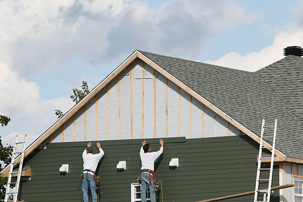 Professional Emergency Siding Repair technician working in Orwell, OH